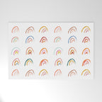 Pastel Rainbows Welcome Mat Gallery Image 1