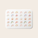 Pastel Rainbows Bath Mat Gallery Image 1