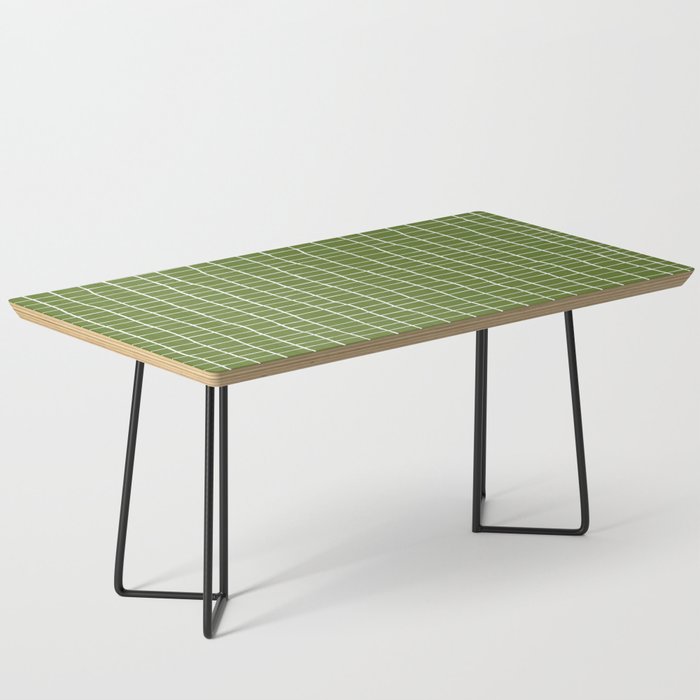 Olive Green Grid | PATTERN 05: The Retro Edition Coffee Table Gallery Image 1