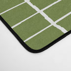 Olive Green Grid | PATTERN 05: The Retro Edition Desk Mat Gallery Image 4