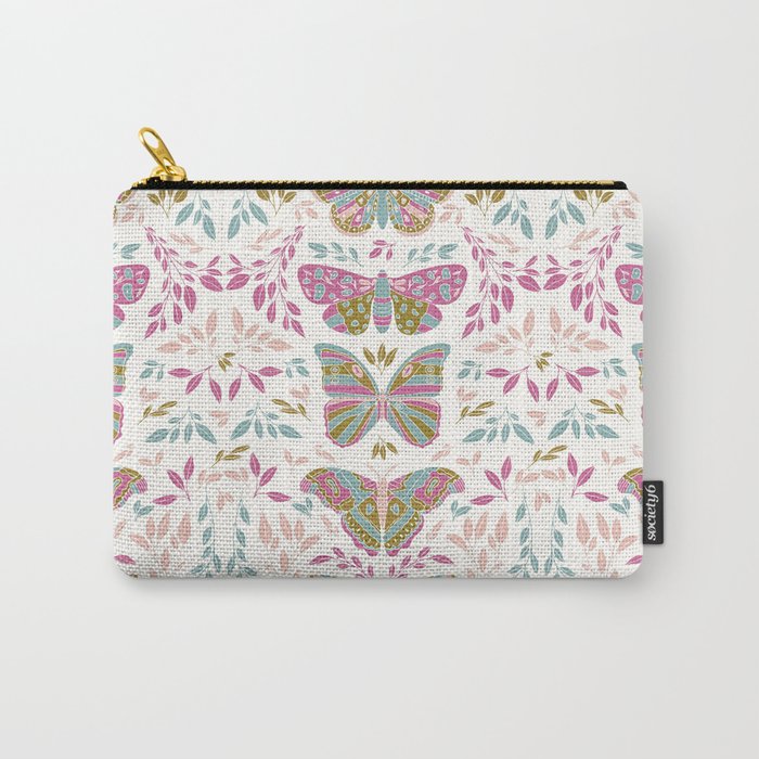 Vintage Butterflies  Carry All Pouch Gallery Image 1