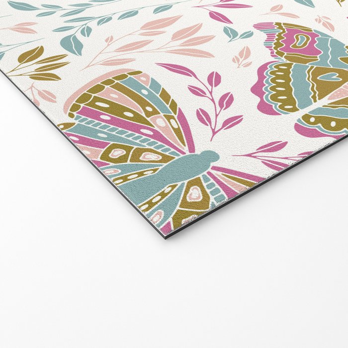 Vintage Butterflies  Welcome Mat Gallery Image 2