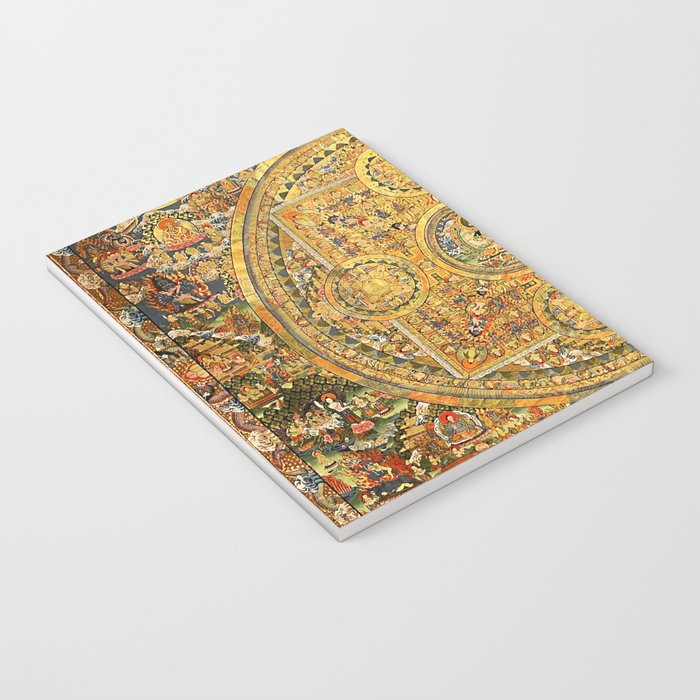 Buddhist Gold Avalokiteshvara Mandala Thangka Notebook Gallery Image 3
