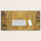 Buddhist Gold Avalokiteshvara Mandala Thangka Desk Mat Gallery Image 1