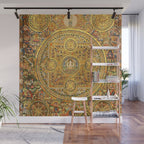 Buddhist Gold Avalokiteshvara Mandala Thangka Wall Mural Gallery Image 1
