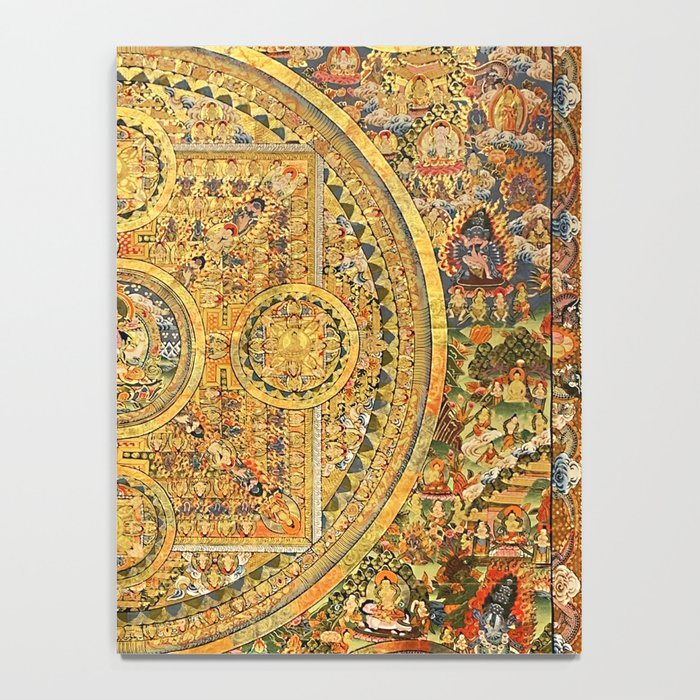 Buddhist Gold Avalokiteshvara Mandala Thangka Notebook Gallery Image 4