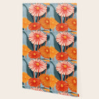 Dahlia Flower Painting Wallpaper Gallery Image 2