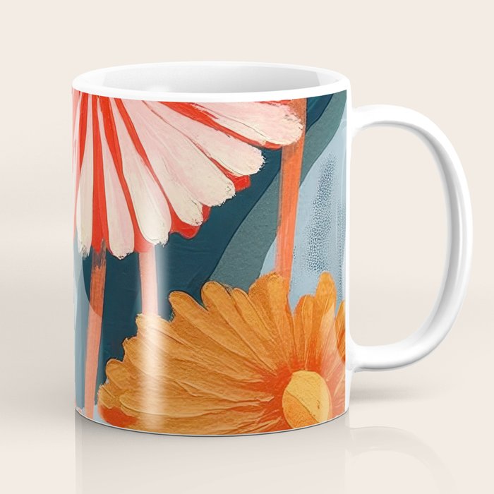 Dahlia Flower Painting Coffee Mug Gallery Image 1