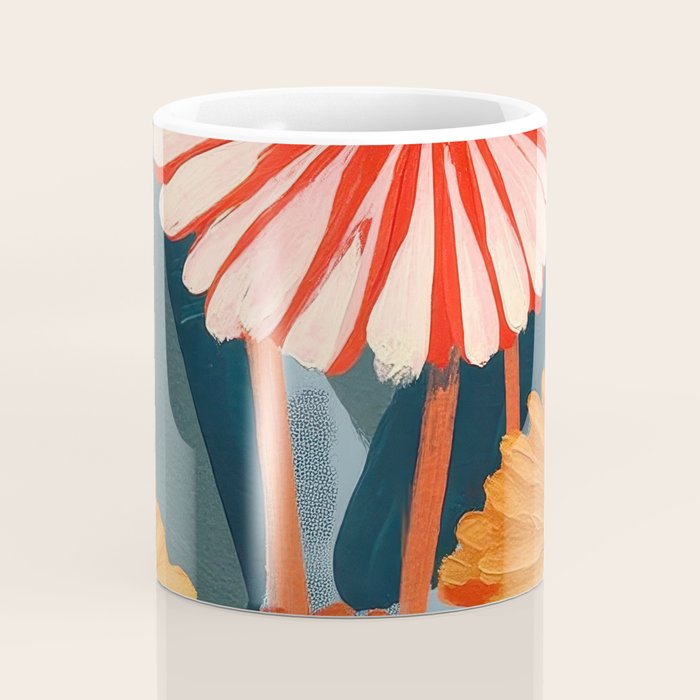Dahlia Flower Painting Coffee Mug Gallery Image 4