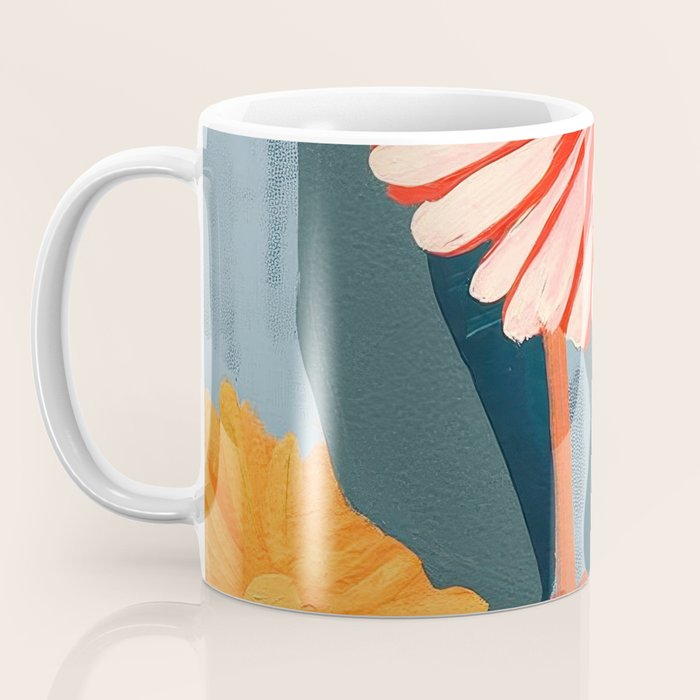 Dahlia Flower Painting Coffee Mug Gallery Image 3