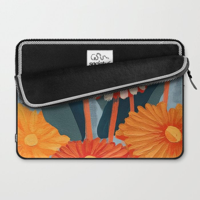 Dahlia Flower Painting Laptop Sleeve Gallery Image 2