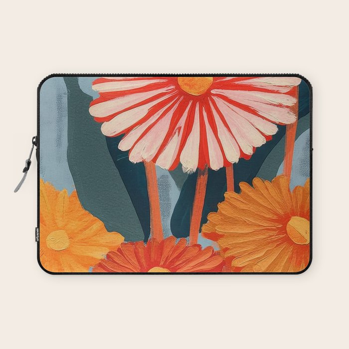 Dahlia Flower Painting Laptop Sleeve Gallery Image 1