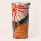 Dahlia Flower Painting Travel Mug Gallery Image 2