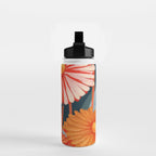Dahlia Flower Painting Water Bottle Gallery Image 2