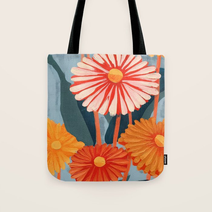 Dahlia Flower Painting Tote Bag Gallery Image 1