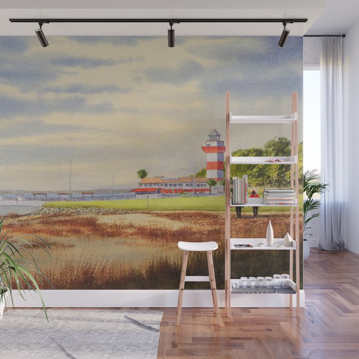 Harbor Town Golf Course 18th Hole South Carolina Wall Mural Gallery Image 1