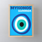 Mykonos: Vintage Travel Colour Series 03 Mini Art Print Gallery Image 1