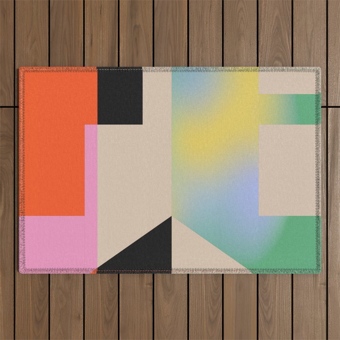 Modern Abstraction 5 Outdoor Rug Gallery Image 1