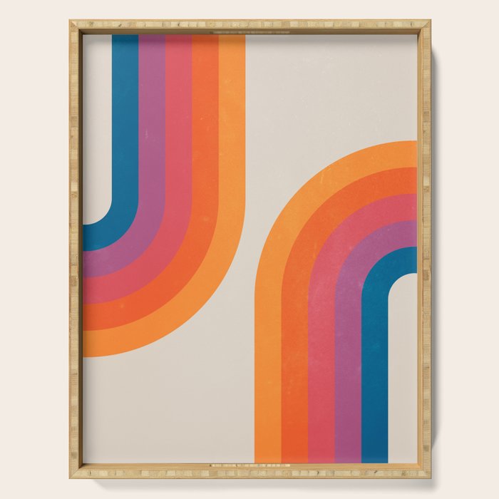Vintage California Sun: Arches 02 Serving Tray Gallery Image 1