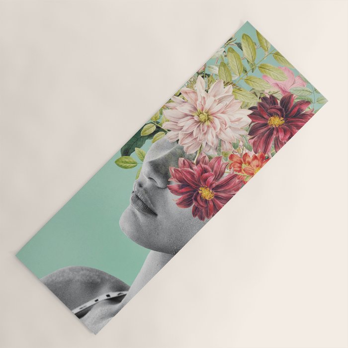 WOMAN WITH FLOWERS 12 Yoga Mat Gallery Image 1