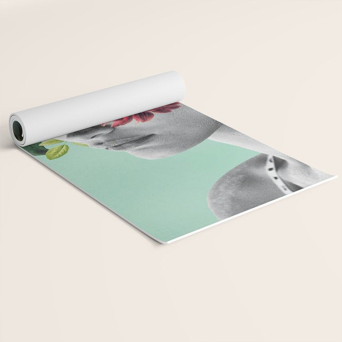 WOMAN WITH FLOWERS 12 Yoga Mat Gallery Image 2