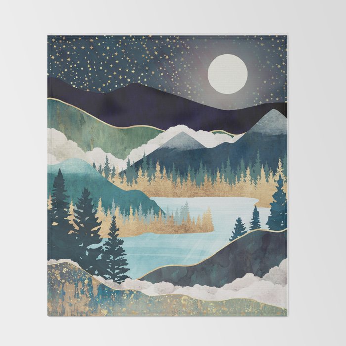 Star Lake Throw Blanket Gallery Image 2