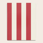 Duo I - Red and Cream Stripes Notebook Gallery Image 4