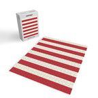 Duo I - Red and Cream Stripes Jigsaw Puzzle Gallery Image 2