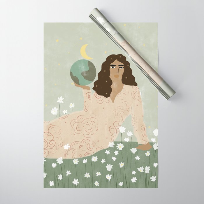 God is a Woman Wrapping Paper Gallery Image 1