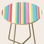 Classic Stripes II - 60s Candy Rainbow Side Table Gallery Image 2