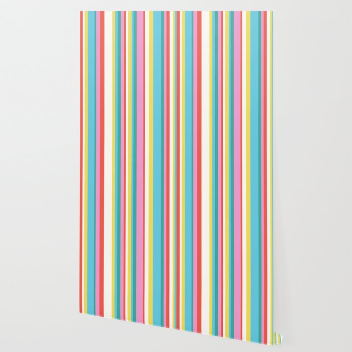 Classic Stripes II - 60s Candy Rainbow Wallpaper Gallery Image 2