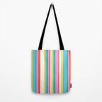 Classic Stripes II - 60s Candy Rainbow Tote Bag Gallery Image 2