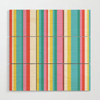 Classic Stripes II - 60s Candy Rainbow Wood Wall Art Gallery Image 1