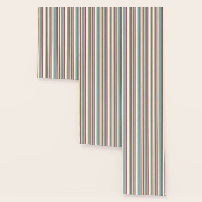 Classic Stripes II - 60s Candy Rainbow Wallpaper Gallery Image 3