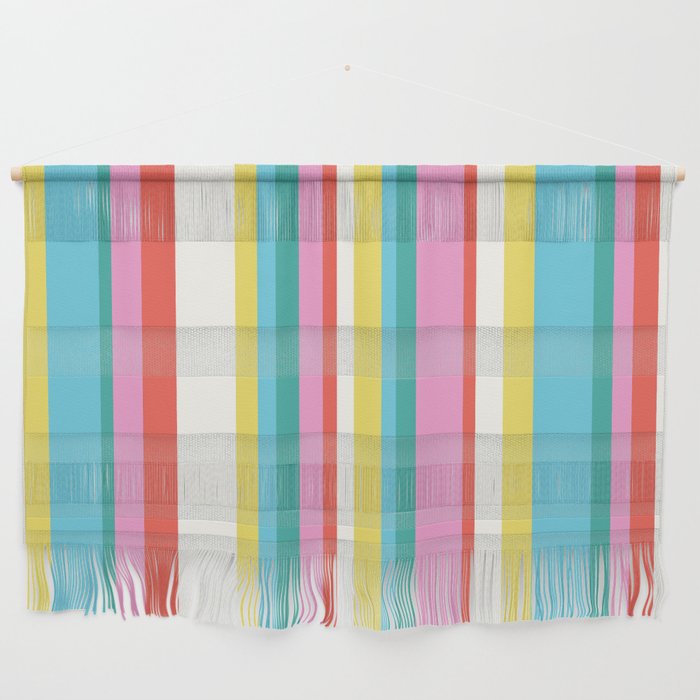 Classic Stripes II - 60s Candy Rainbow Wall Hanging Gallery Image 1