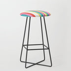 Classic Stripes II - 60s Candy Rainbow Stool Gallery Image 1