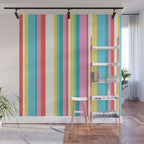 Classic Stripes II - 60s Candy Rainbow Wall Mural Gallery Image 1