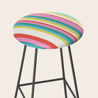 Classic Stripes II - 60s Candy Rainbow Stool Gallery Image 2