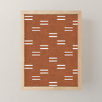 double dash - burnt orange Mini Art Print Gallery Image 1