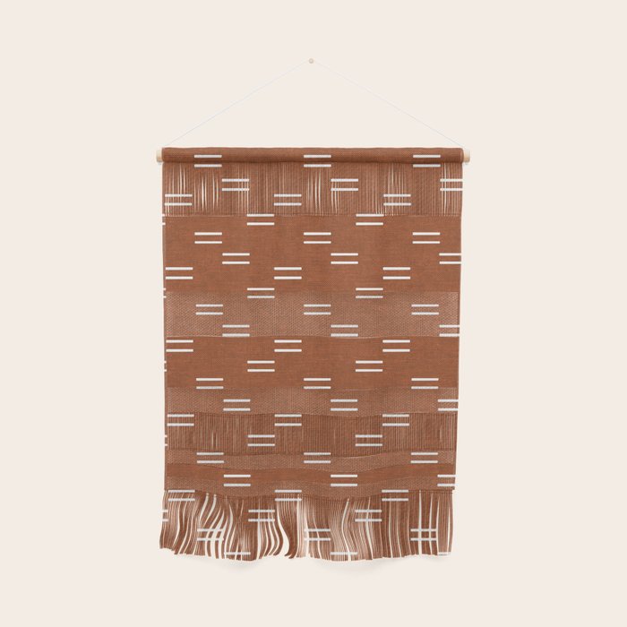 double dash - burnt orange Wall Hanging Gallery Image 1
