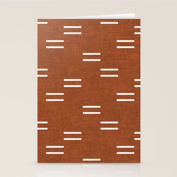 double dash - burnt orange Stationery Card Gallery Image 2