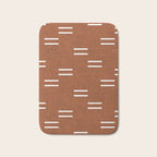 double dash - burnt orange Bath Mat Gallery Image 1