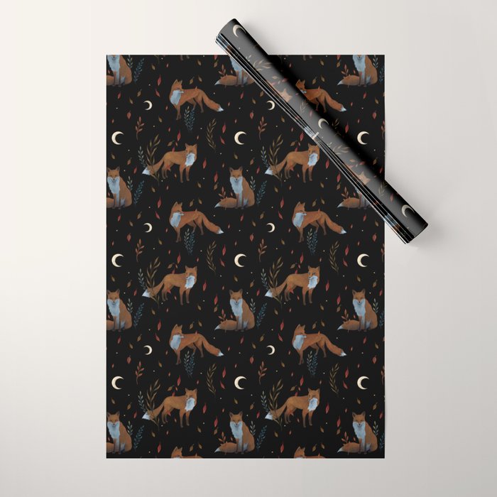 Autumn Fox Wrapping Paper Gallery Image 1