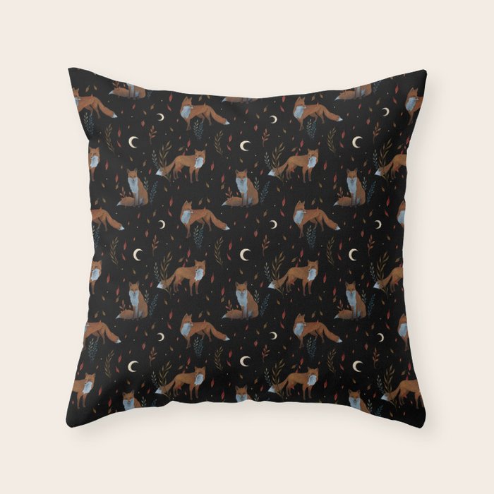 Autumn Fox Throw Pillow Gallery Image 6