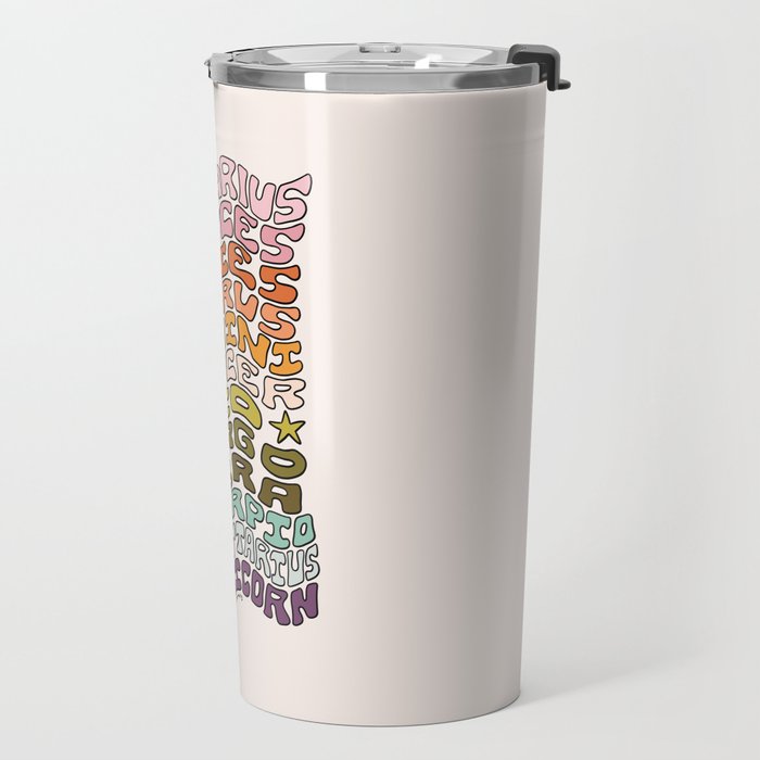 Zodiac Sign List Travel Mug Gallery Image 2