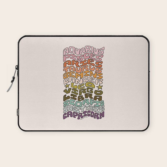 Zodiac Sign List Laptop Sleeve Gallery Image 1