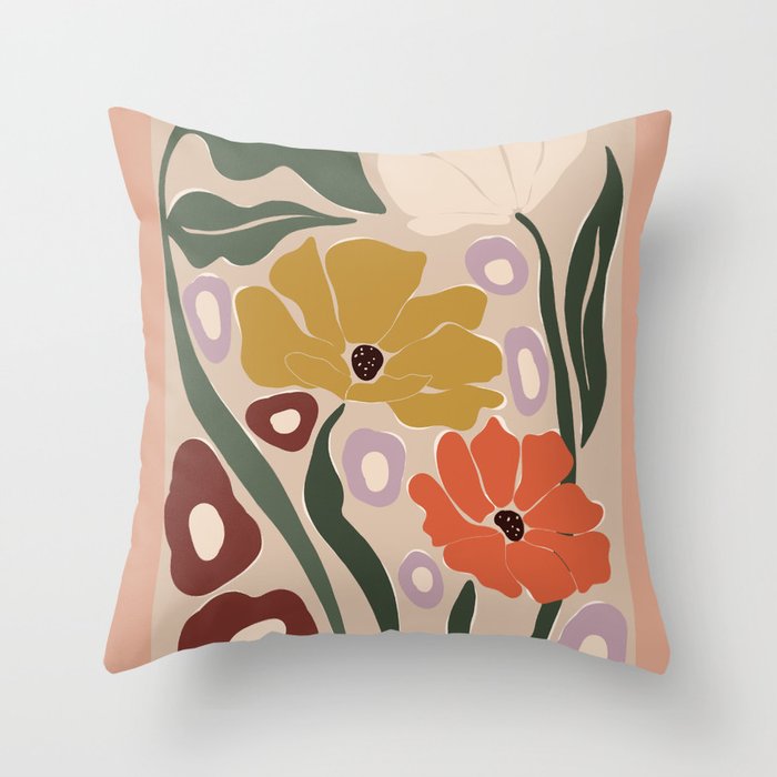 flower market london  Throw Pillow Gallery Image 6