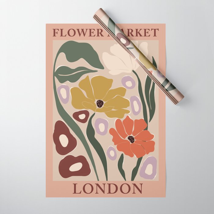 flower market london  Wrapping Paper Gallery Image 1