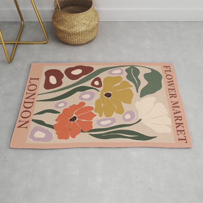 flower market london  Rug Gallery Image 1