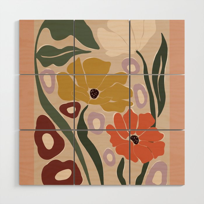 flower market london  Wood Wall Art Gallery Image 1